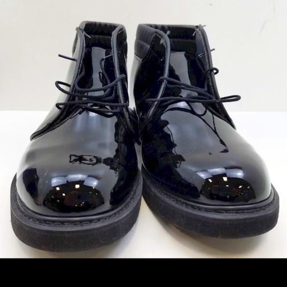Bates Black Shoes Size 14